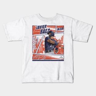 Javier Baez Detroit Comic Kids T-Shirt